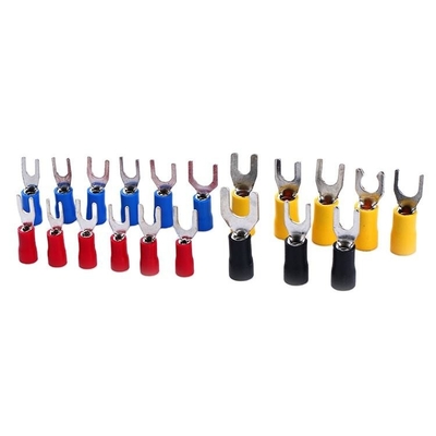 Insulated Supply Ring Fork Crimp Terminals Pure Copper