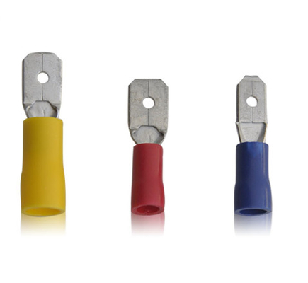 Male Cable Terminal Connectors Coated Tin UL Insulated