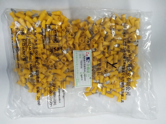 Male Cable Terminal Connectors Coated Tin UL Insulated