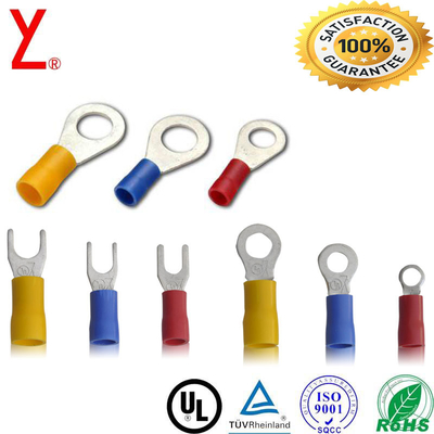 Wire Connecting UL OEM Tinned Crimp Cable Ring Terminals Pure Copper