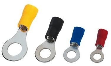 Coated Tin Waterproof Cable Ring Terminals Red Blue RV Ring Terminal Connector