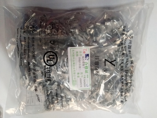 Soldered Barrel Non Insulated Blade Terminals Copper Wire Connector