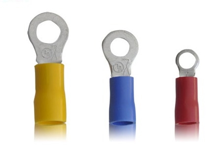 ISO9001 Crimp Insulated Ring Terminal UL OEM Tinned